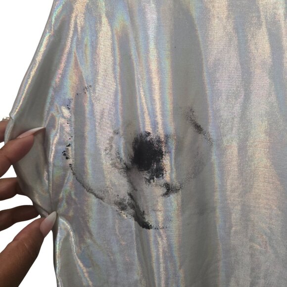 Silver Metallic Bodysuit - Size Large ✨ - Picture 2 of 4